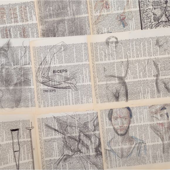 Anatomy Dictionary Prints 3, Anatomy Prints, Book Page Prints - Picture 1 of 6